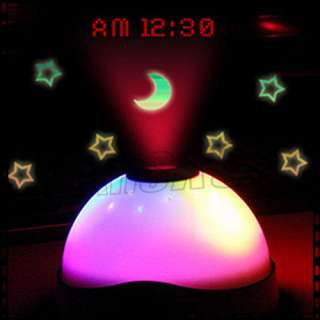 Color Change LED Magic Digital Projection Alarm Clock  