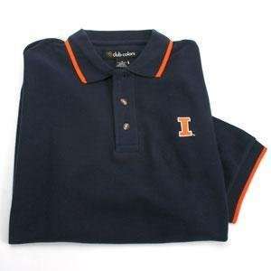  Illinois Tournament Tipped Polo   X Large Sports 