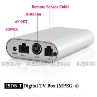 ISDB T Digital TV Receiver Box Tuner for Cars MPEG 4  