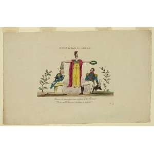  Justice rendue,courage,Minerva,crowning,royalist,1819 