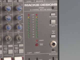 Mackie Designs CR 1604 16 Channel Mic Line Mixer  