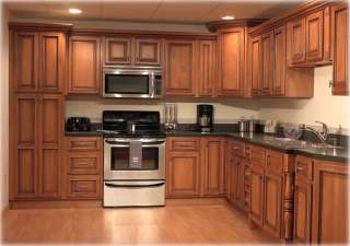 Lexington Glazed Kitchen Cabinets for LESS  
