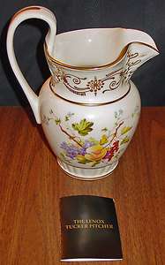 LENOX SMITHSONIAN INSTITUTE 1828 TUCKER PITCHER LIMITED EDITION NEW 