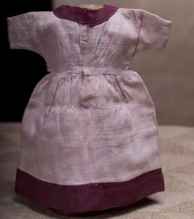 Antique Original Linen Dress for doll about 18 (45 cm)  