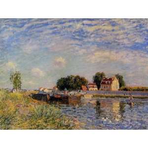    Mammes, Ducks on Canal Alfred Sisley Hand Painted