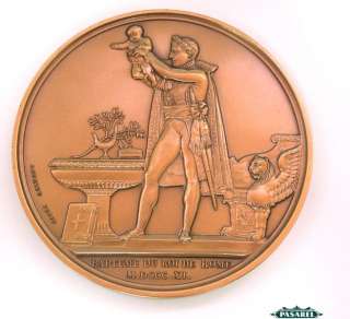 Napoleon Bronze Medal Bapteme Du Roi De Rome 1811  