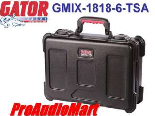 Gator GMIX 1818 6 TSA Mixer Case w/TSA Latches NEW Free Shipping 