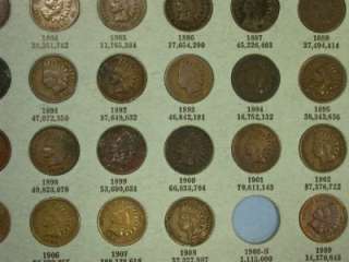 44 COINS) 1858 1909 INDIAN CENT PREMIUM ALBUM LOT ID#I947  