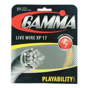  Gamma Live Wire XP 17G Tennis String, Natural Sports 