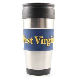 : West Virginia Mountaineers Travel Mug: 15 oz Stainless Steel Travel 