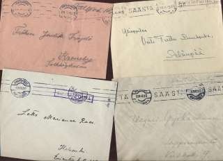 FINLAND 1940 45 WW2 SOLDIERS MAIL ARMY POST COVERS x 12  