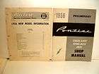 1956 Pontiac Preliminary Hydra Matic Shop Manual & Info
