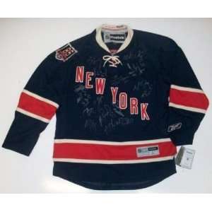   YORK RANGERS TEAM SIGNED 85th ANNIVERSARY JERSEY: Sports & Outdoors