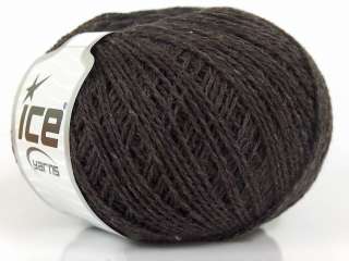 Lot of 8 Skeins ICE AFRO WOOL (100% Wool) Hand Knitting Yarn Brown 