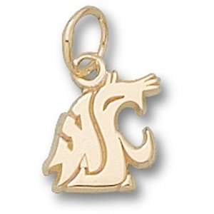   State WSU Cougar Head 3/8 Pendant (Gold Plated)
