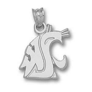  Washington State Cougars Solid Sterling Silver WSU Cougar 