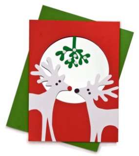   Kissing Reindeer Christmas Boxed Card by Moma