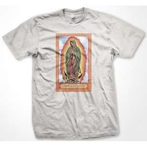 Virgen de Guadalupe Christian Painting Religious Mens T shirt  