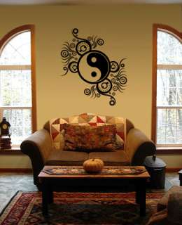 BIG YING YANG   Vinyl Art Wall Decals Stickers Large  