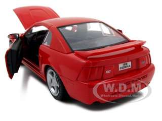 1999 FORD MUSTANG SVT COBRA RED 124 DIECAST MODEL CAR  