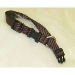  Adjustable Dog Collar, Brown, 1x18 26in: Pet Supplies