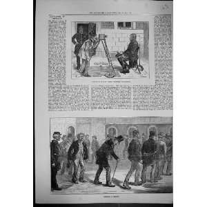  1873 Prisoners Exercise Prison Newgate Photographer 