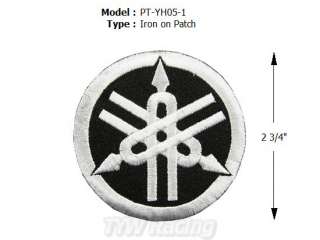 YAMAHA TUNING FORK RACING LOGO EMBROIDERED PATCH  