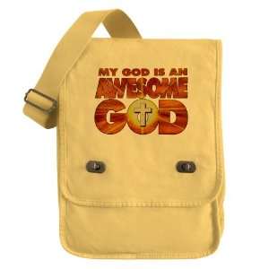   Messenger Field Bag Yellow My God Is An Awesome God 