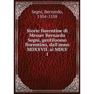   , dallanno MDXXVII. al MDLV. 1: Bernardo, 1504 1558 Segni: Books