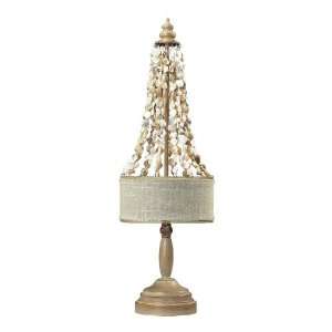   Bleached Wood And Natural Shell Hanging Lamp 93 9250: Home Improvement