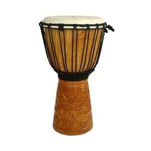   Carve African Djembe, 19 20 Tall x 10 11 Head Musical Instruments