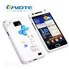 MIDTE White 2in1 blue Bow Tie Hard Case Cover for Samsung Galaxy S2 