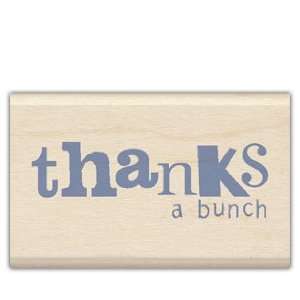  Thanks a Bunch Wood Mounted Rubber Stamp: Office Products