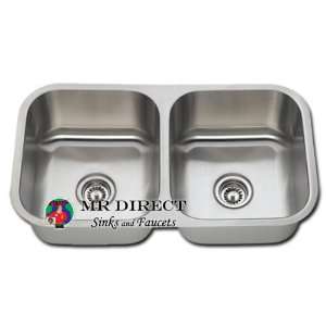  Undermount Stainless Steel Double Bowl Kitchen Sink: Home 