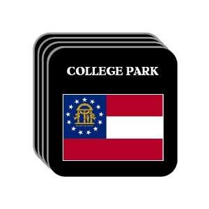  US State Flag   COLLEGE PARK, Georgia (GA) Set of 4 Mini 
