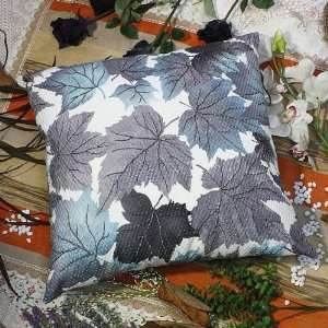  Bettino   [Blue Maple Leaf] Decorative Pillow Cushion 