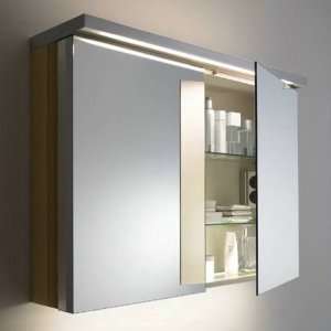   Mirrored Interior Lighted Cabinet 8 1/4 Deep 967
