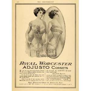  1909 Ad Royal Worcester Corset Chest Clothing Accessories 