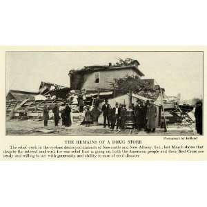  1917 Print Newcastle New Albany Indiana Cyclone Tornado 