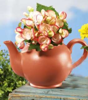   Ceramic Large Teapot Flower Pot Planter Yard Garden Decor NEW I5425