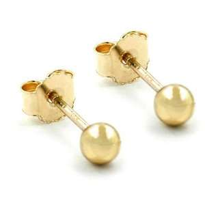  EARRINGS, BALLS 3MM, 9K GOLD, NEW DE NO Jewelry