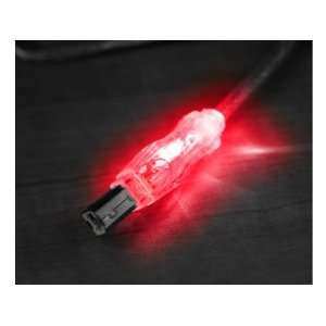  QVS CC2209C 06RDL USB 2.0 Cable with Red LEDs   6 Feet 