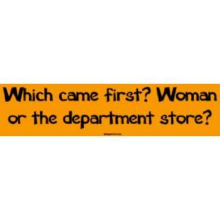  Which came first? Woman or the department store? MINIATURE 