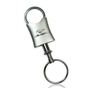  Ford Mustang Script Valet Metal Key Chain: Automotive