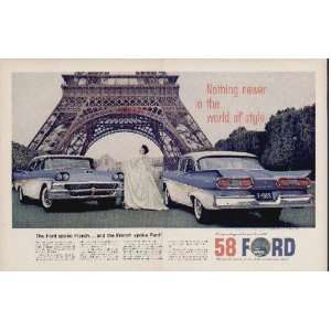   Ford Fairlane 500 photographed on the Champs De Mars, Paris