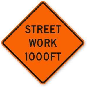  Street Work 1000 ft Fluorescent Orange, 30 x 30 Office 
