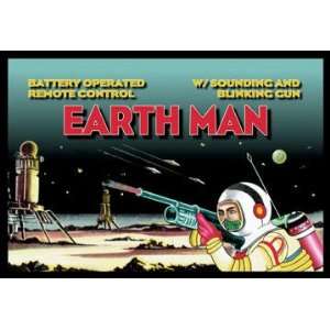 Remote Control Earth Man 28x42 Giclee on Canvas