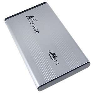  A Power 2.5 USB 2.0 External Aluminum Case Enclosure 
