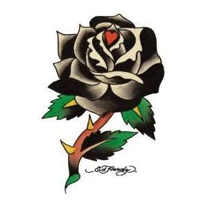  Ed Hardy Black Rose Temporary Tattoo: Jewelry