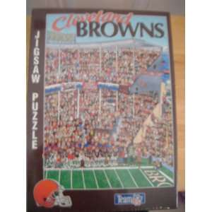  : Cleveland Browns Jigsaw Puzzle Fandeminium! Team NFL: Toys & Games